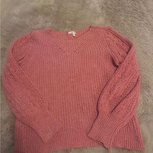 Maurices Dusty Rose Chenille Sweater